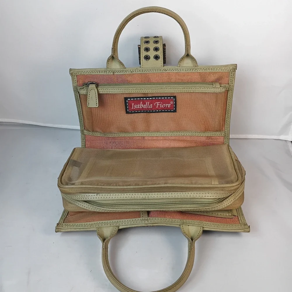 Vintage Y2K Isabella Fiore Multi Purpose Cosmetic Makeup Bag Floral Paysley